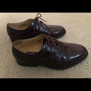 Stafford Men's 7.5 D Brown Leather Wingtips Shoes
